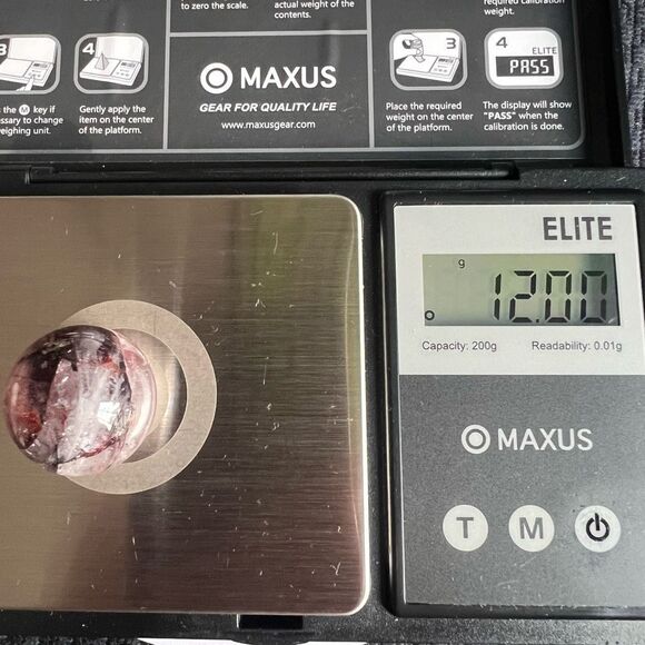 Fire Quartz Crystal Marble Sphere (3) - Picture 13 of 13